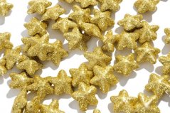 hvězdičky glitter - zlatá