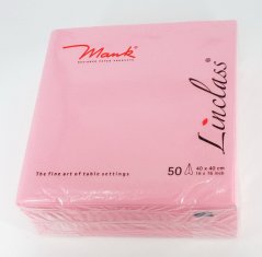 ubrousky MANK 40 x 40 cm (50 ks) - růžová Rosa