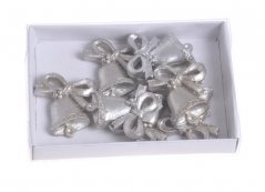 nalepovací zvonečky (8 ks)  - stříbrná