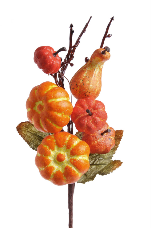 větvička s dýněmi 22 cm