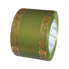 stuha pohřební 8 cm (50y) zelená / zlatá