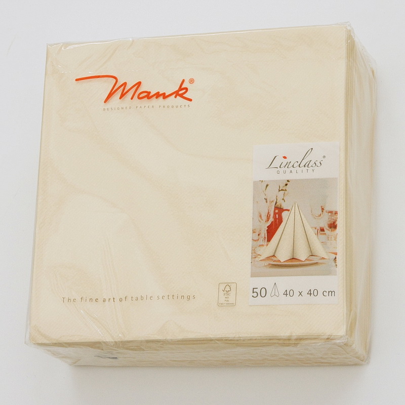 ubrousky MANK 40 x 40 cm (50 ks) - krém