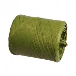 raffia / raphia umělá 200 m - olivová