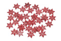 vločky mini 1,5 cm (36 ks) - červená