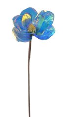 OPALIZZE magnólie 51 cm – iridescentní modrá