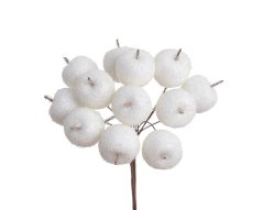 jablíčka cukr na drátku (12 ks) - bílá