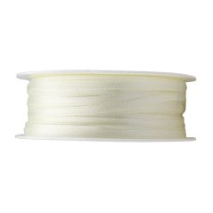 atlasová stuha 3 mm x 20 m - krémová