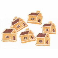 nalepovací perníkové domečky (6 ks)