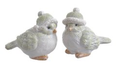 ptáček v čepici se třpytkami