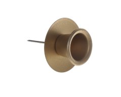 misky na kónickou svíci (4 ks) zlatá matná