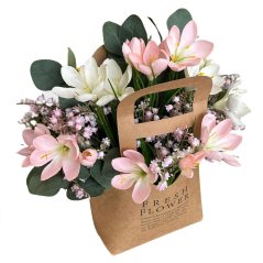 papírová taška na květiny Fresh Flower - přírodní