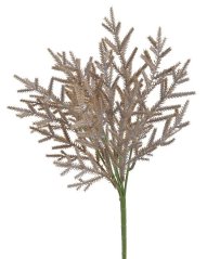 chvojí větvička 38 cm - hnědobéžová
