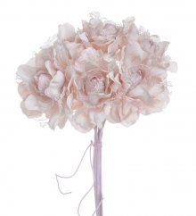 kytice krajkových růží (6ks) - růžová