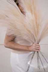 umělá pampová tráva velká (pampas) - broskvová