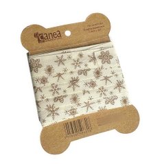 stuha 1,5 cm (3 m) - krém (vločky)