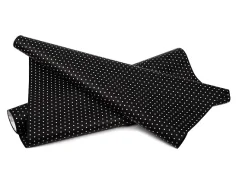fólie s puntíky 50 cm - černá