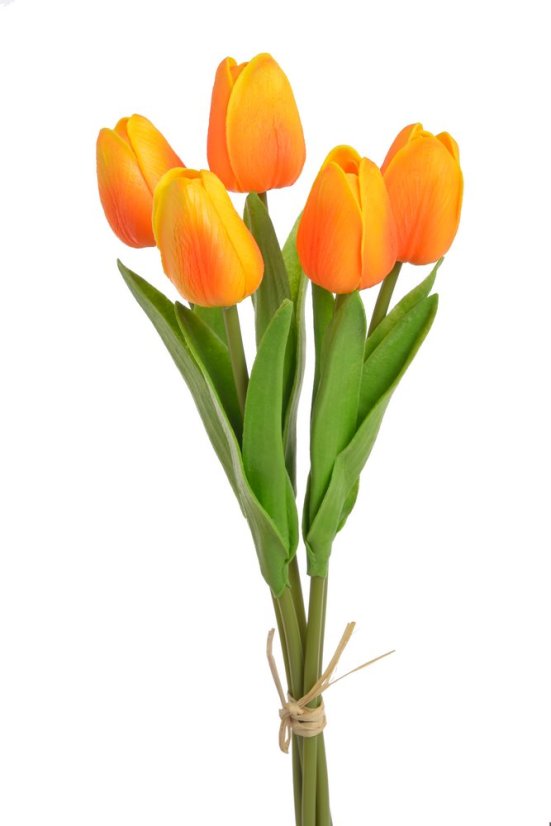 tulipán pěnový (5 ks) - oranžová